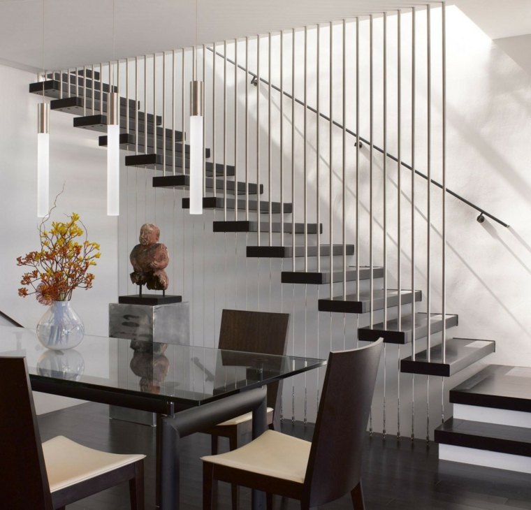 modern fa lépcső