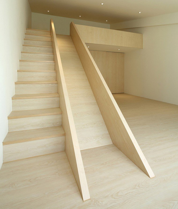 fa lépcső modern modern belsőépítészet divatos ötlet