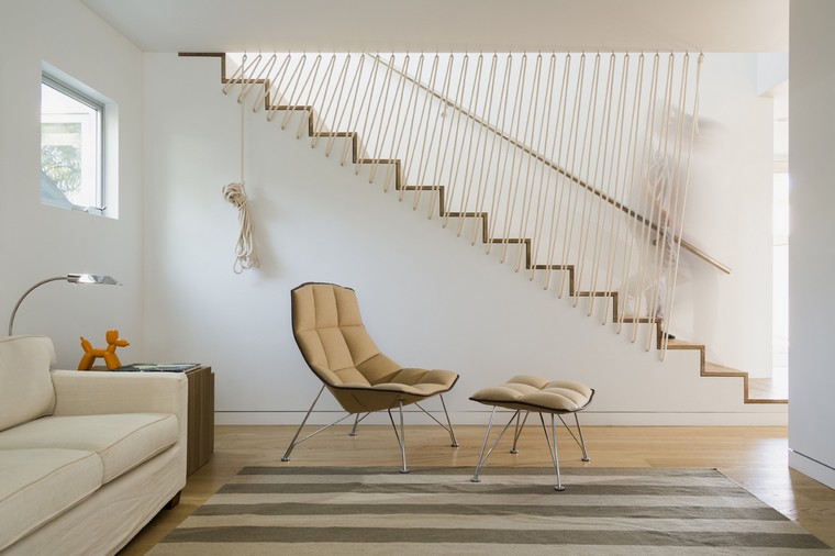 modern design fa lépcső karosszék puff szőnyegpadló deco fehér kanapé szőnyeg csíkos padló
