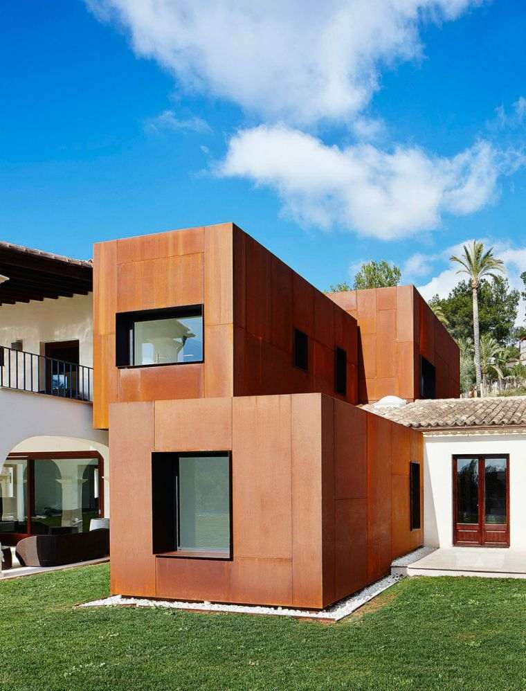 Corten steel deco fasadna kuća moderna rezidencija