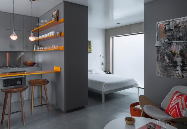 opremiti idee-separation-room-bed-kitchen studio