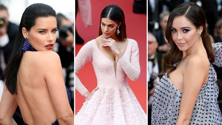 Cannes -i fesztivál, 2019 Iris Mittenaere Adriana Lima a roubaix a light számára