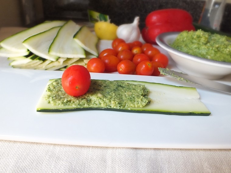 pesto receptas lengvas užkandis vakarui subalansuotas vegetariškas maistas