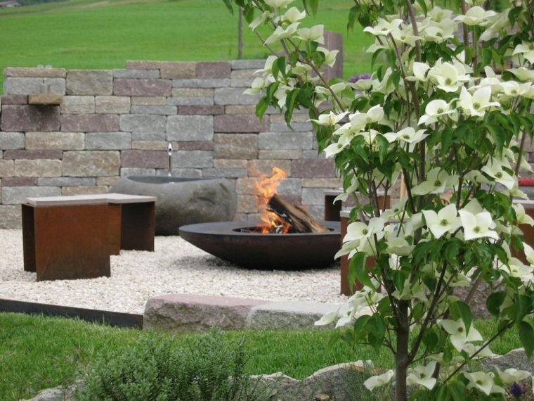 brazier-external-design-kerek kandalló-deco-jardin