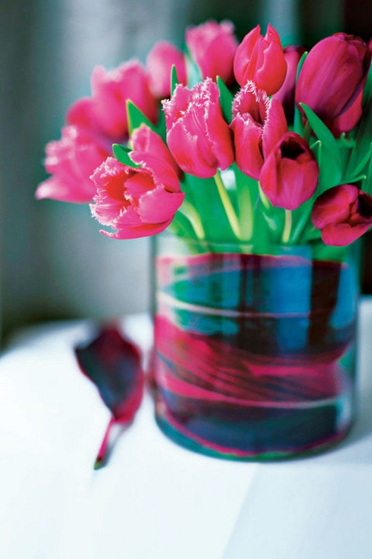 Idea di decorazione pasquale bouquet di fiori idea vaso fai da te decorazione della tavola