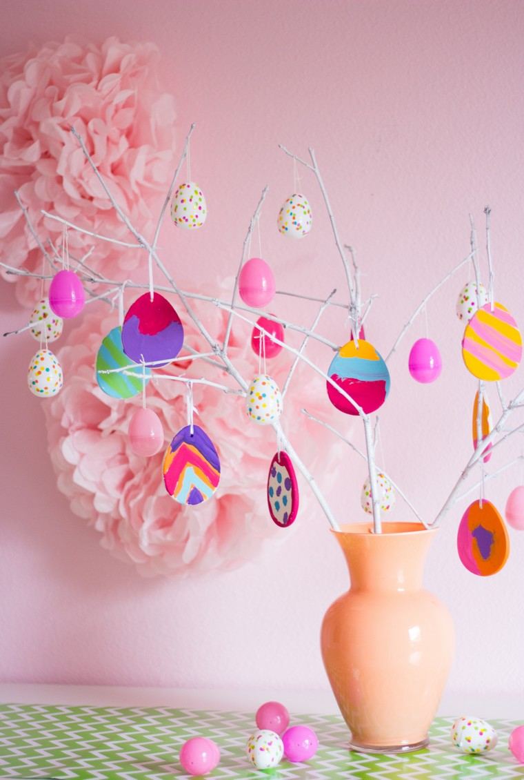 Deco di Pasqua fai da te idea deco fai da te idee fiori rosa