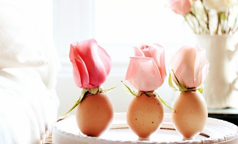 idee per decorazioni pasquali fai da te uova da tavola fiori decorare idee spazi moderni