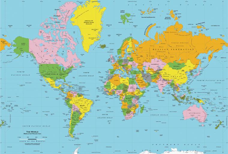 világtérkép-utazási célpont