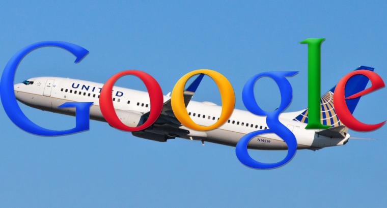Googleovi letovi napomena o polijetanju aviona