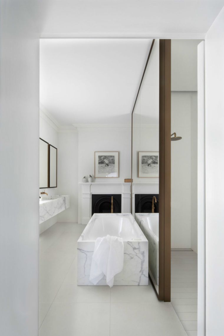 ogledalo drveni okvir kupaonica moderan dizajn namještaj odvajanje komad
