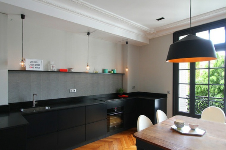 cucina design contemporaneo granito nero zimbabwe