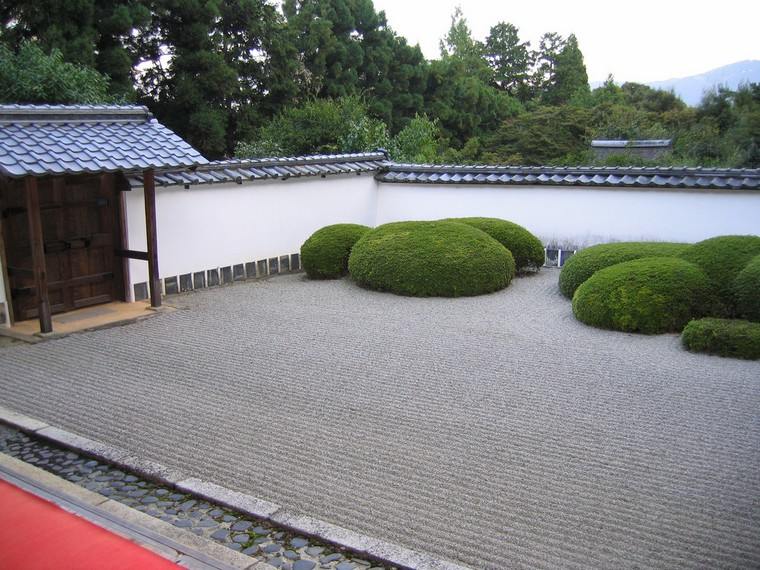 Japanska vanjska vrtna ideja prostor zen