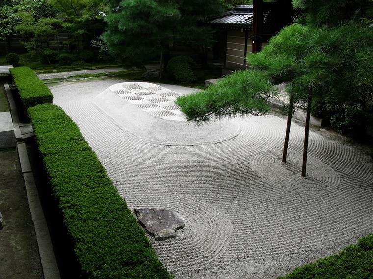 Pietra decorativa per la manutenzione dell'idea del giardino zen