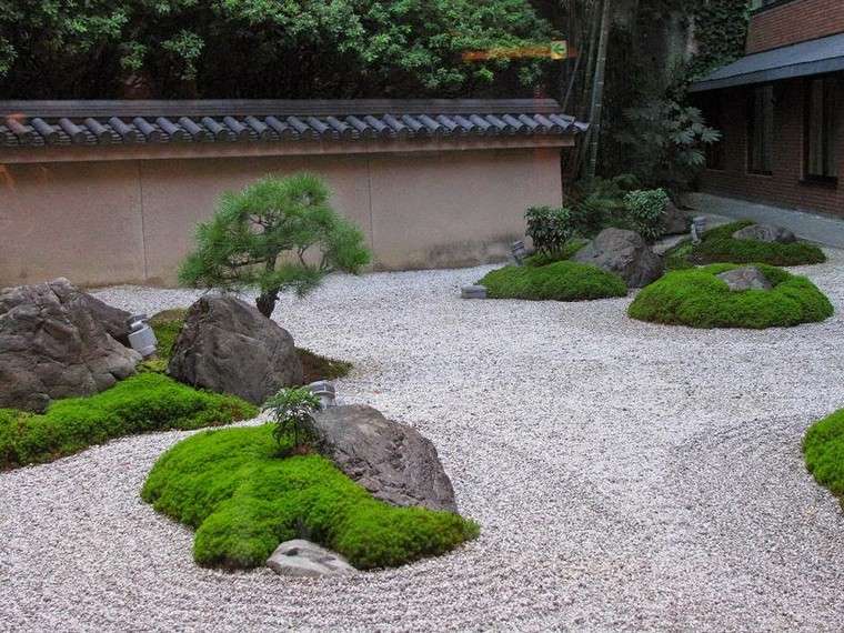 idee per la decorazione del giardino zen in pietra