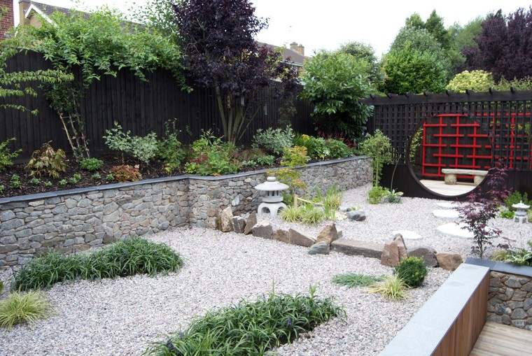 Japanski vrt otvoreni prostor ideja veliki kameni vrt ukras