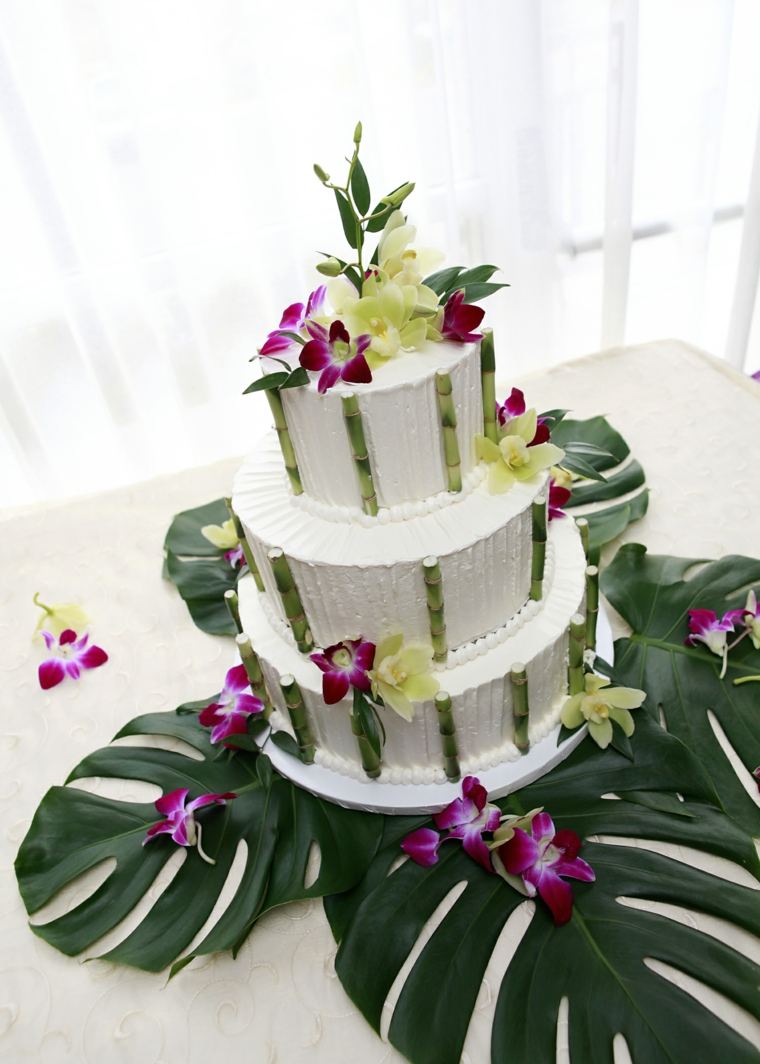 egzotiško pyrago vestuvių stalo dekoravimas