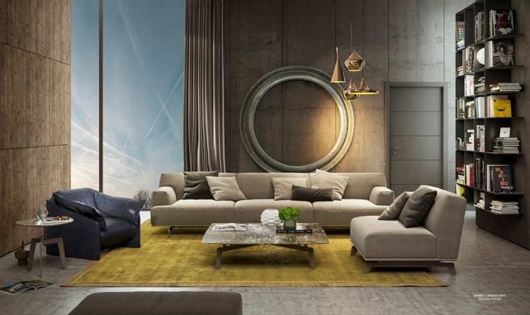 öltöztetős fal ötlet nappali kanapé fotel tervezés falburkolat fali dekoráció