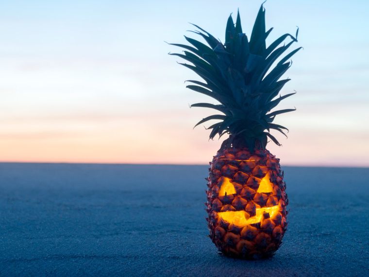 halloween-diy-dekoráció-eredeti-tök-ananász