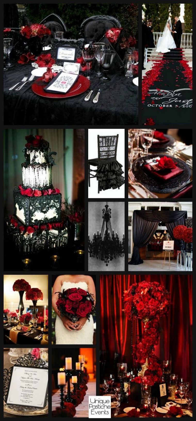 idee chic in halloween rosso e nero