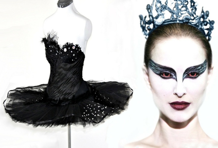 trucco halloween costume balletto cigno nero