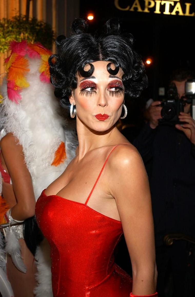 halloween sminkmodell heidi klum idee