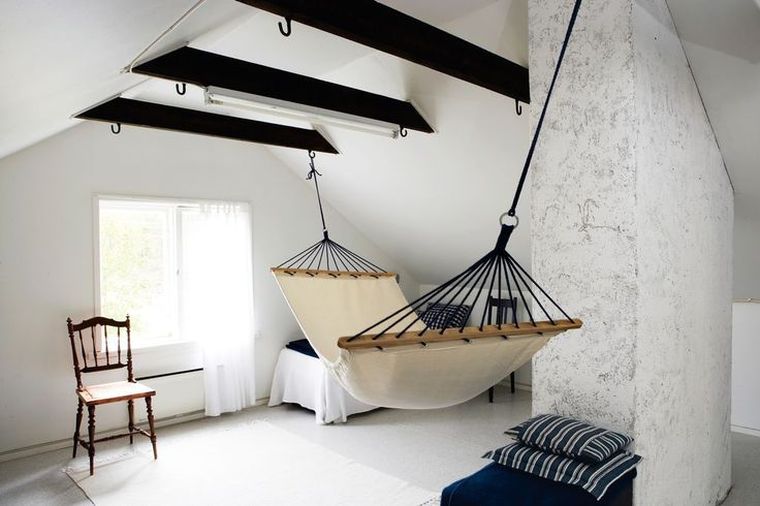 viseća mreža-moderan-dizajn-minimalistička-spavaća soba