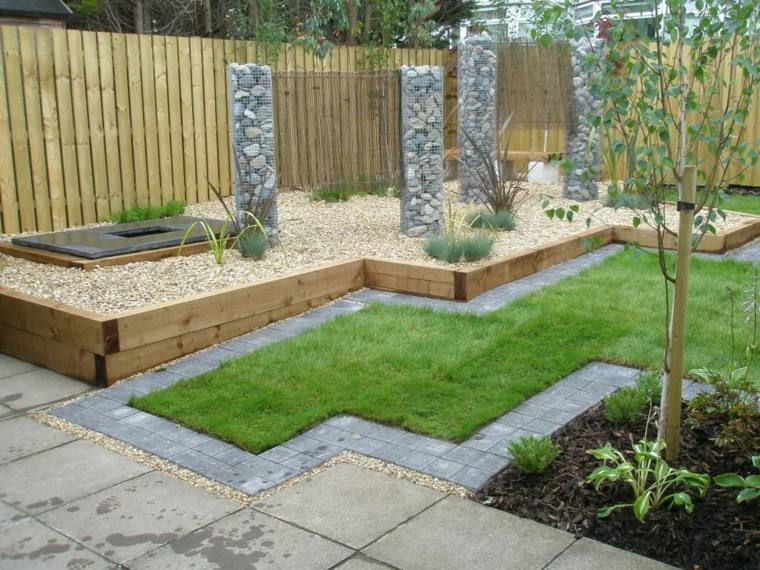 idea di decorazione del giardino con bordo in legno abbellimento del giardino con bordi in legno
