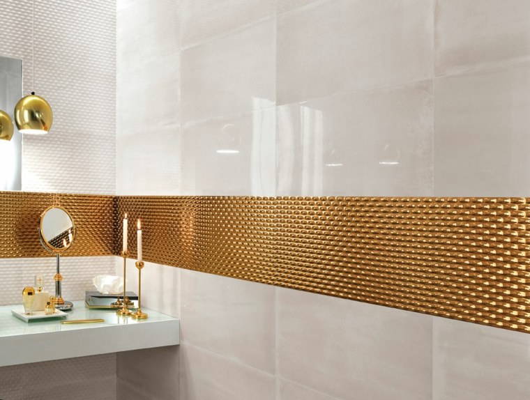 Moderan zlatni dizajn pločica dizajn viseća lampa ogledalo dekor svijeća