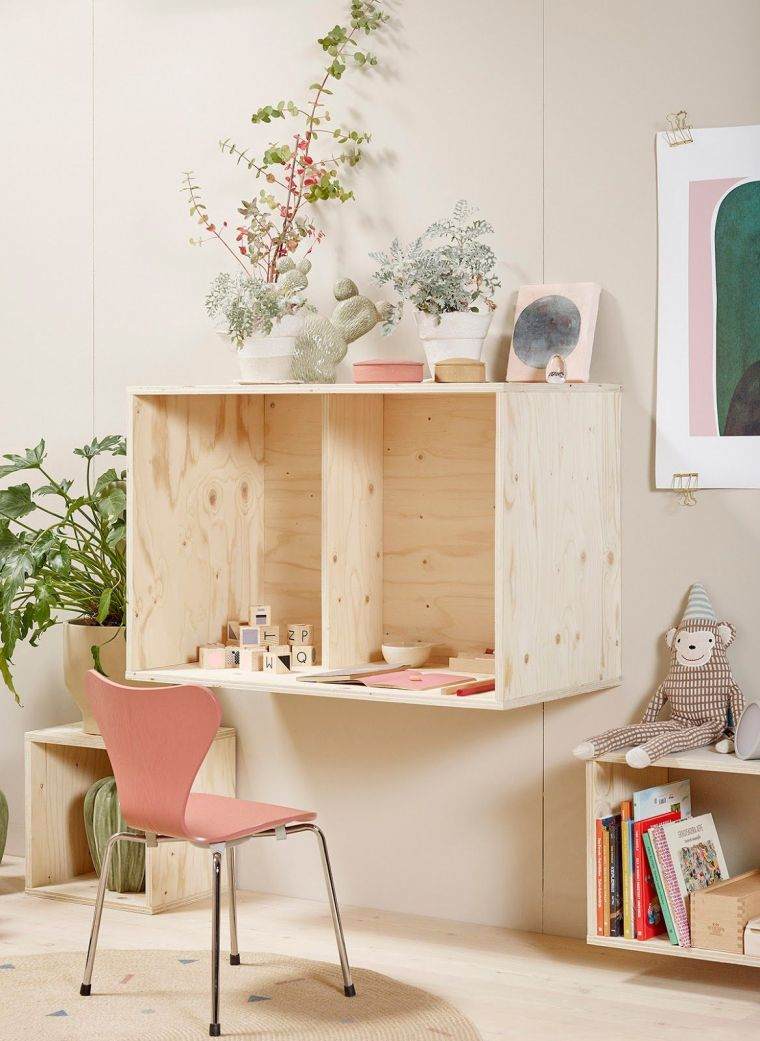 安い子供部屋のアイデア木製家具