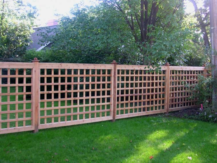 moderna idea di recinzione da giardino in legno per esterni