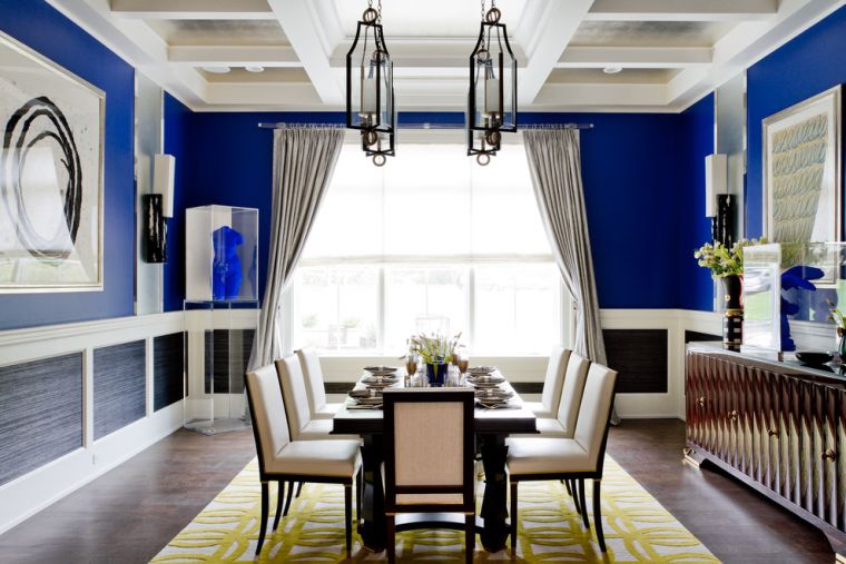 colore-vernice-blu-sala-da-pranzo-idea-deco