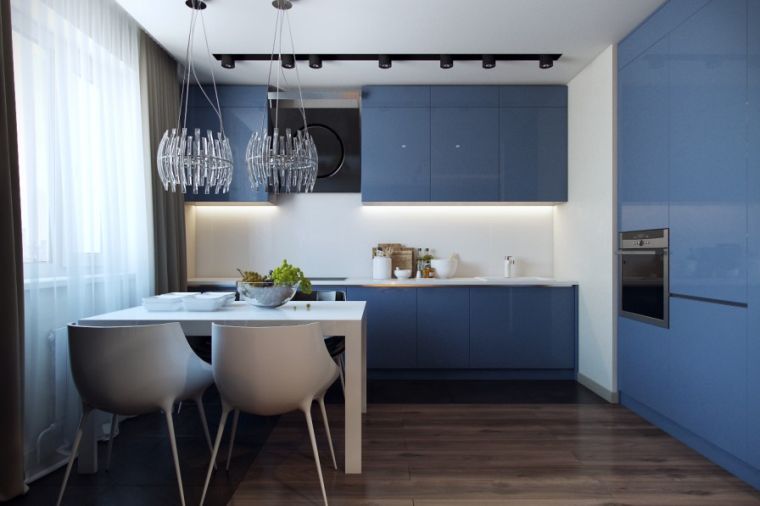 modern-design-kék-konyha-szekrény