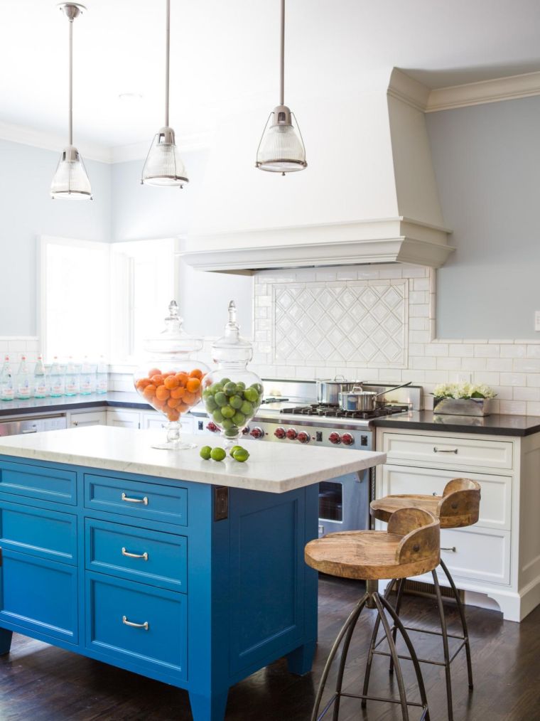 cucina blu-mobili-vintage-recupero-idea di ristrutturazione