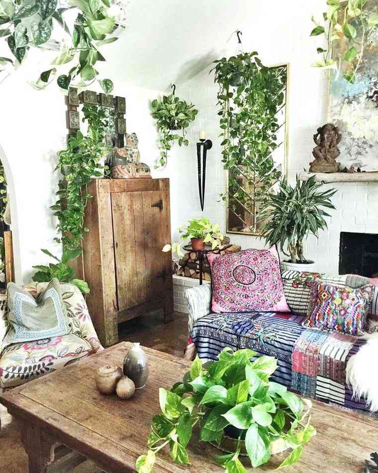 Idea deco pianta d'ingresso idea boho chic