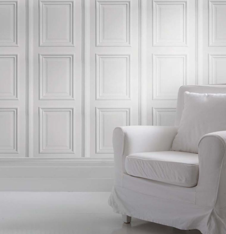 accento-decorazione-parete-modanature-bianche
