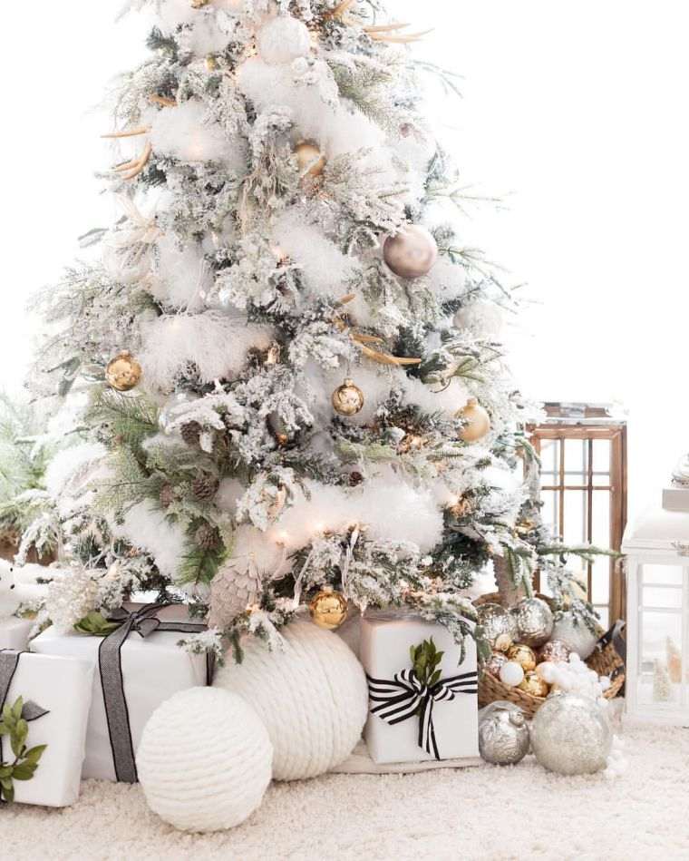 Božićno drvce-šik-glamur-trendi-ideje