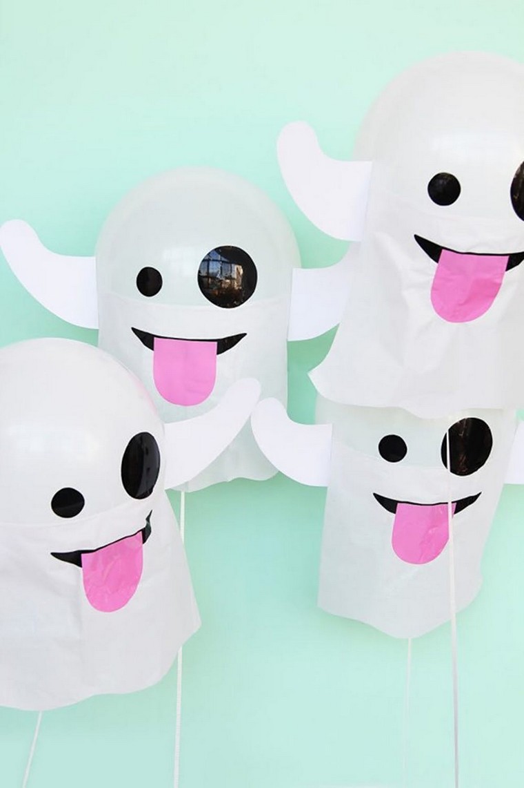 deko idėja Helovino „pasidaryk pats“ vaiduoklių dekoravimo idėjai