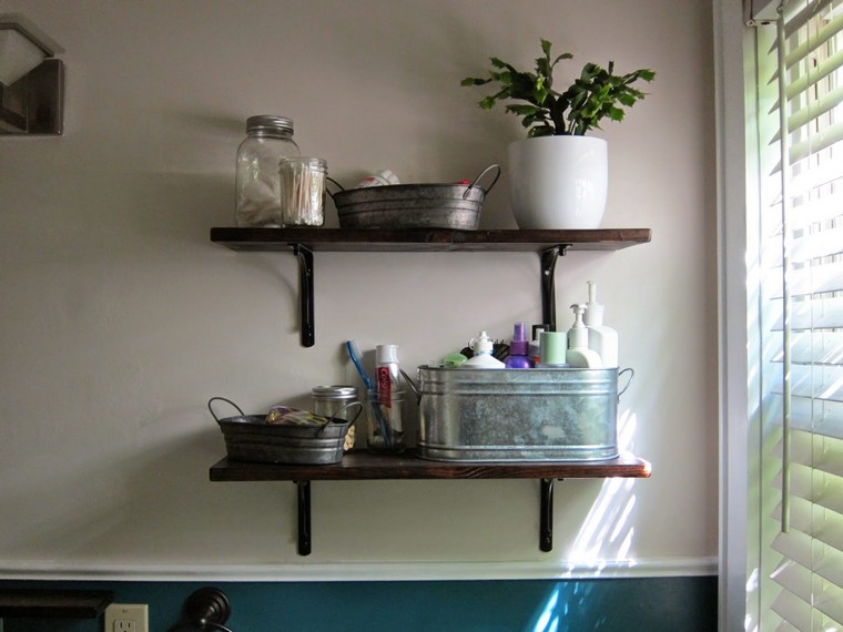növény belső deco fürdőszoba polcok divatos ötlet