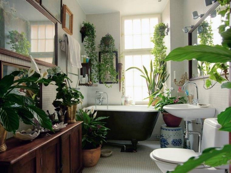 idee per arredare il bagno con la natura