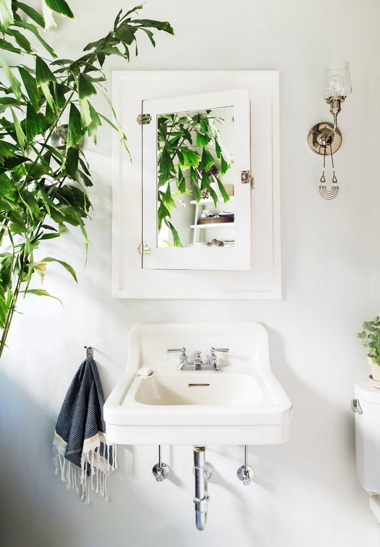 fürdőszoba növény dekoráció ötlet növény edény belső dekoráció