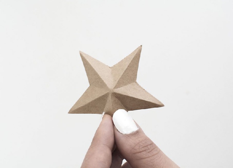 Kalėdų deko modelis „pasidaryk pats“ popieriaus žvaigždė