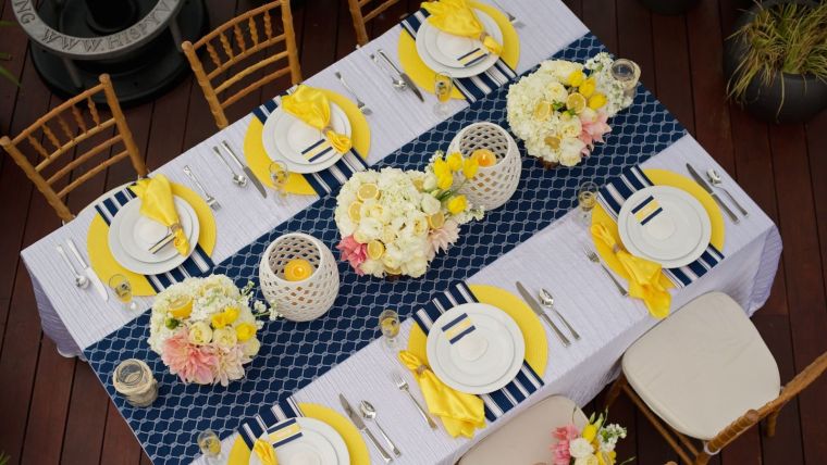 Runner da tavola accessorio pasquale giallo idea decorazione tavola primavera