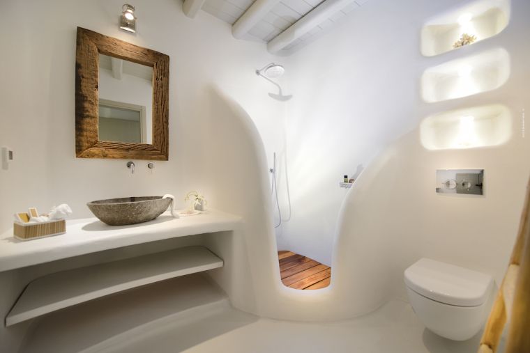 Idea per la decorazione della toilette mediterranea