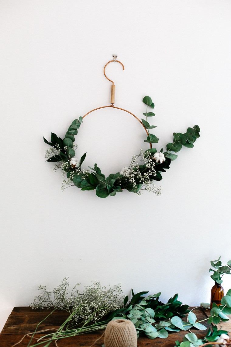 Decorazione natalizia idea ghirlanda da parete decorazione natalizia minimalista