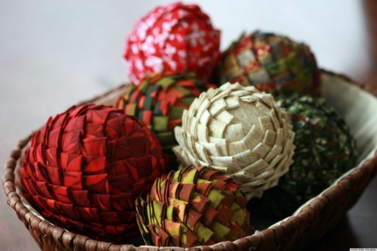 アイデアリサイクル段ボールボールデザインDIYクリスマスモダンな室内装飾