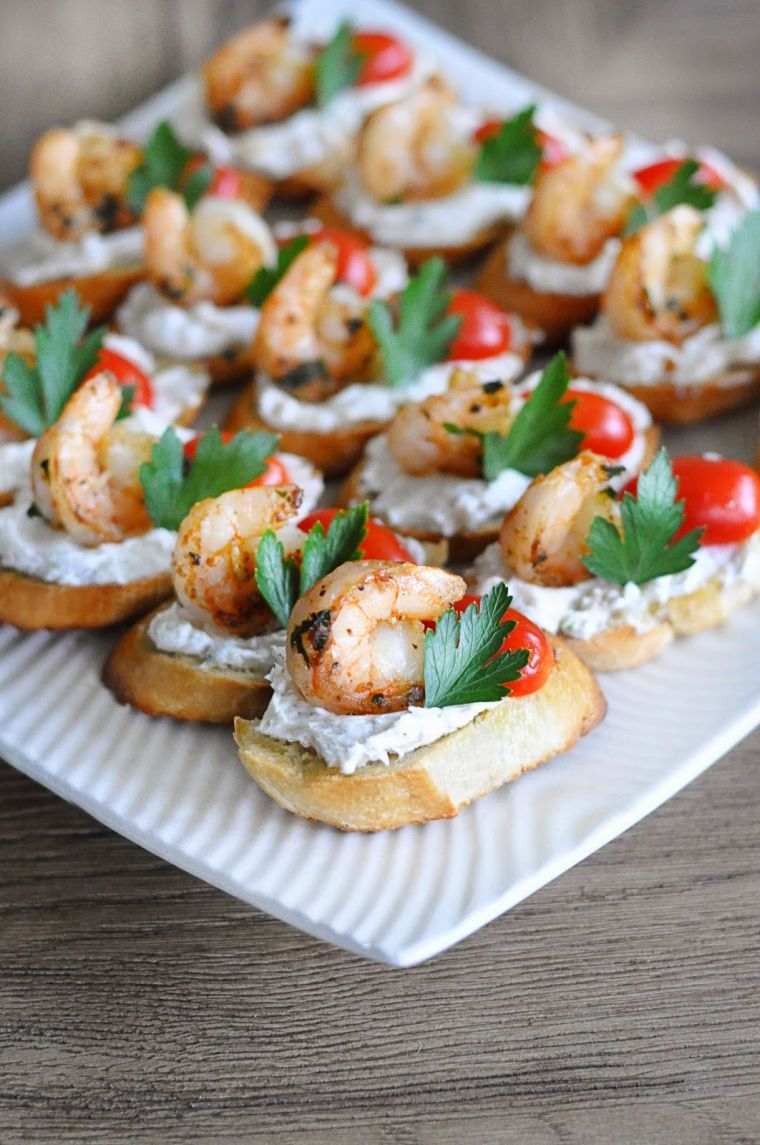 ricetta facile-crostini-gamberetti