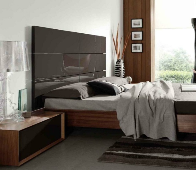 miegamojo dekoravimo idėjos-natūralios spalvos-galvūgalis-šokoladas-baldai-medžio-baltos sienos miegamojo dekoravimo idėjos