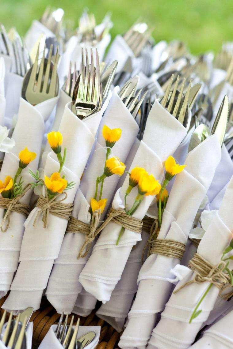 „Pasidaryk pats“ vestuvių deko dengtos geltonos gėlės