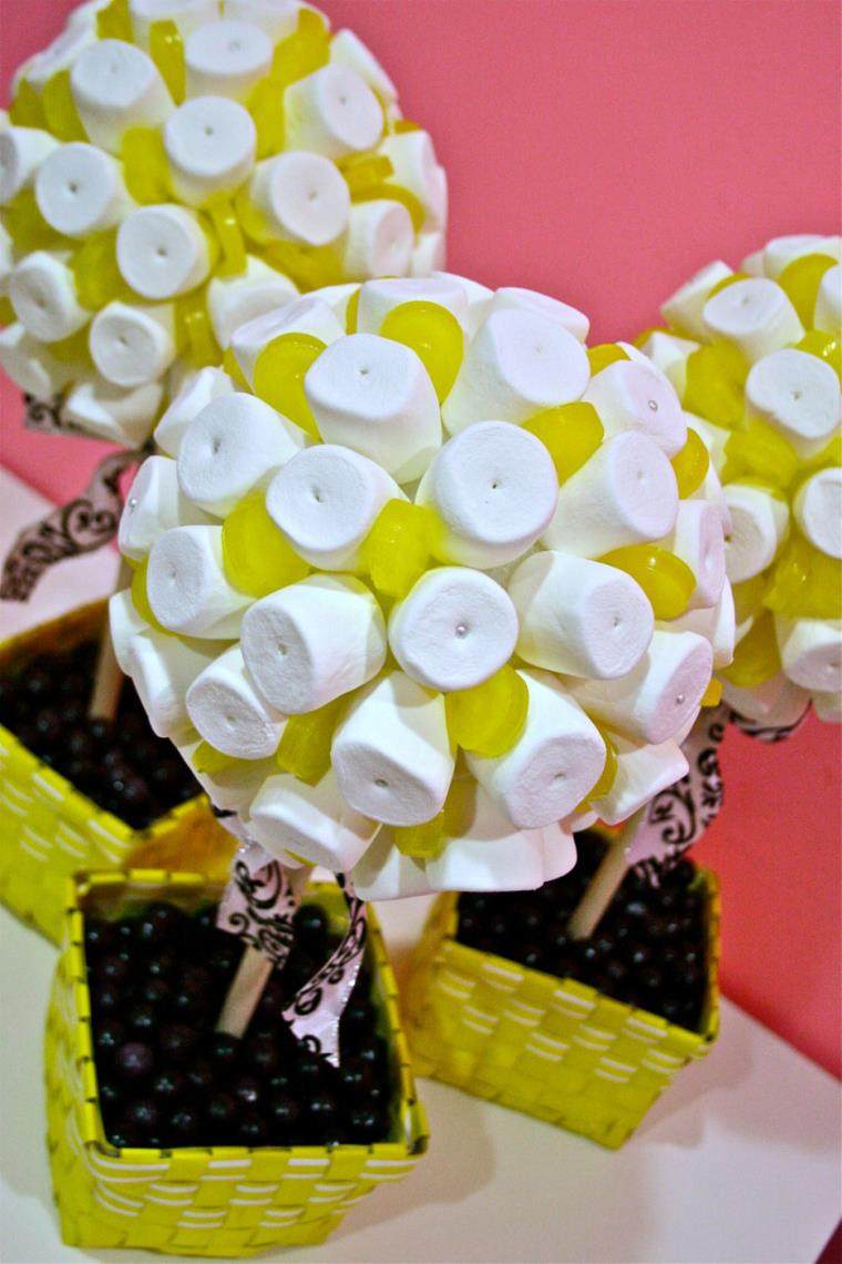 DIY-wedding-deco-centerpiece-candy-yellow