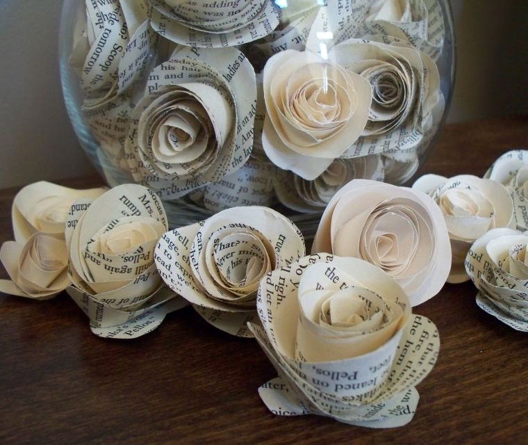 decorazioni di nozze per farti bouquet-fiori-giornale